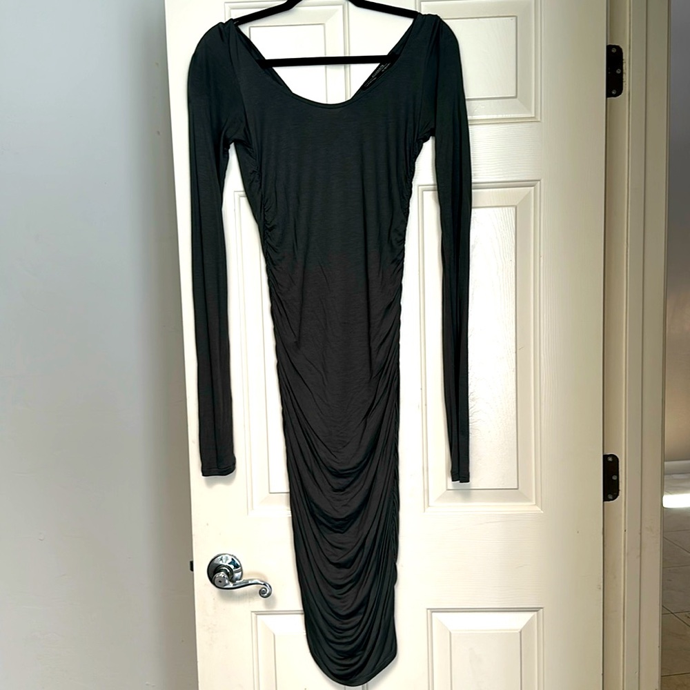 AllSaints ruched midi dress. Size US 4.